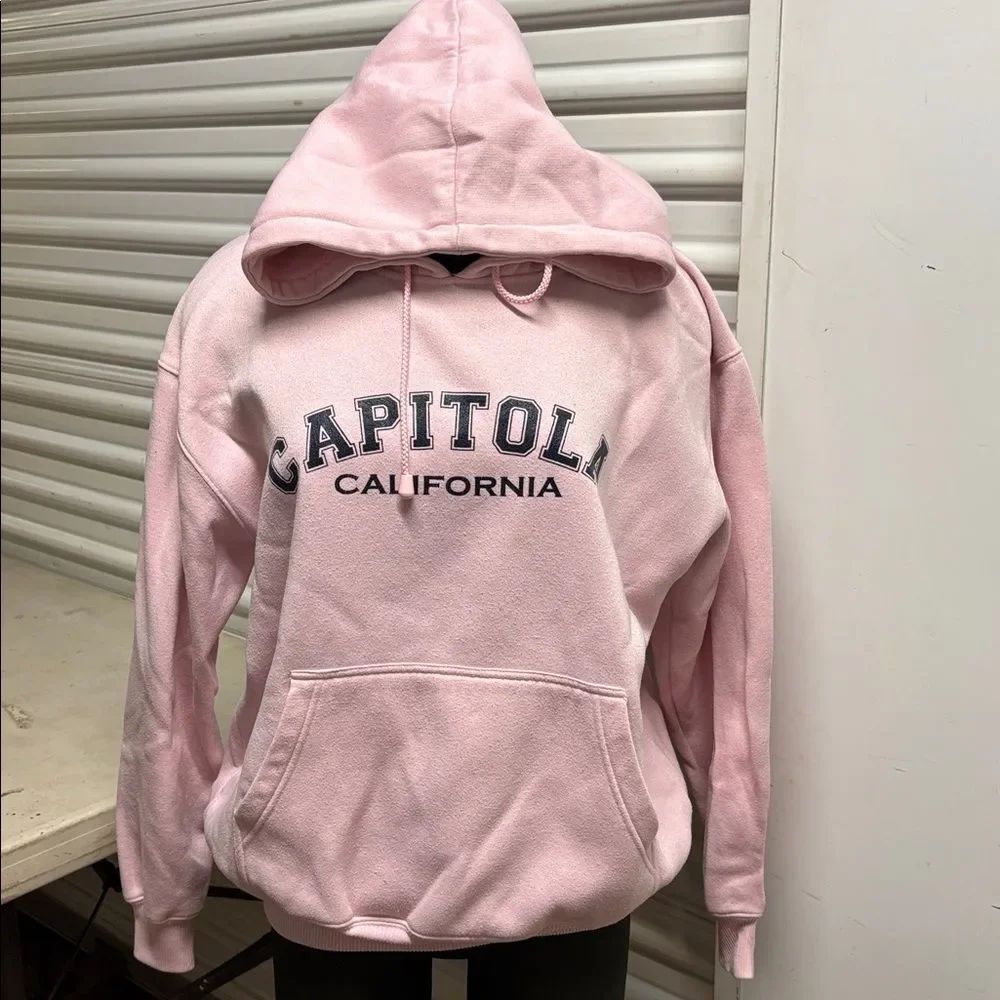 Capitola California  Pink  Hoodie M